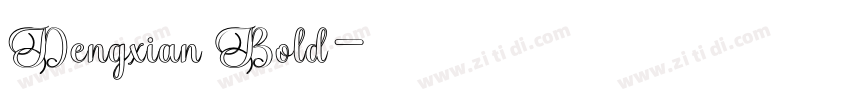 Dengxian Bold字体转换